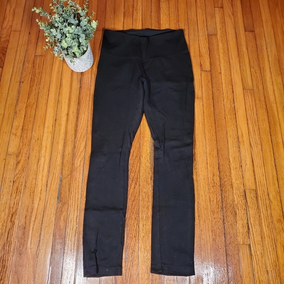 Black Active Pants Leggings Compression Stretch Gym Yoga Barre Pilates Lounge S - Picture 2 of 7